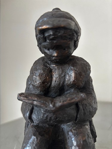 Sculpture enfant liseur - sculpture,