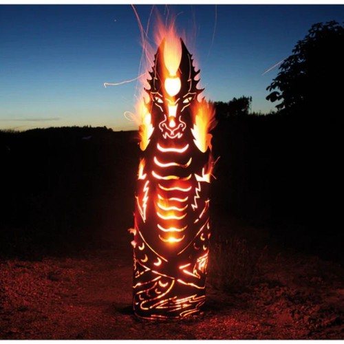 Drago fuoco colonna - fuoco, di